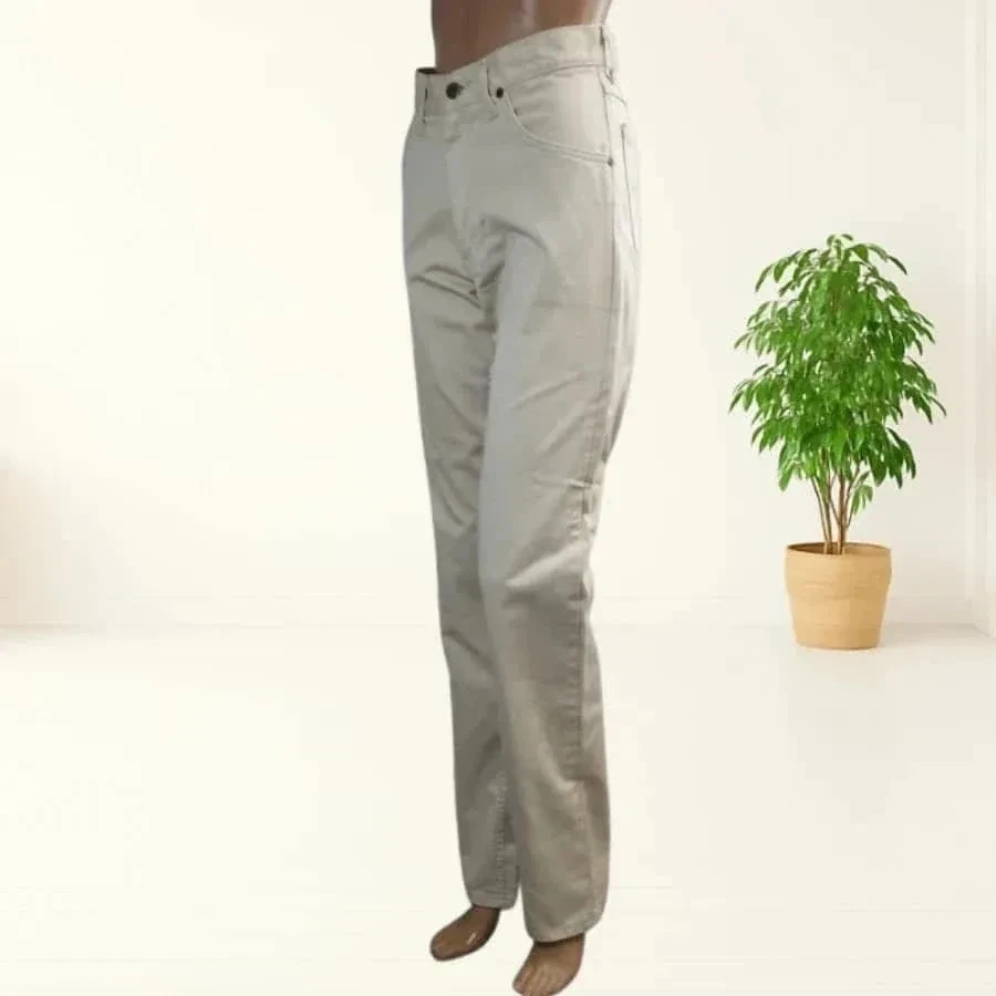 Jeans vintage y2k LEE - corte reto - cintura alta - 100% algodão - creme - novo T36 – photo 4